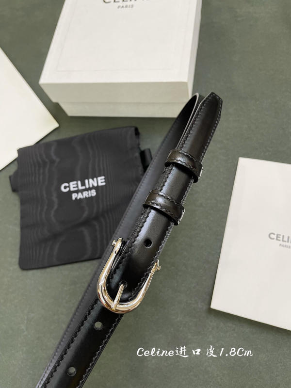 Thắt lưng nữ Celine siêu cấp bản 1,8cm màu đen