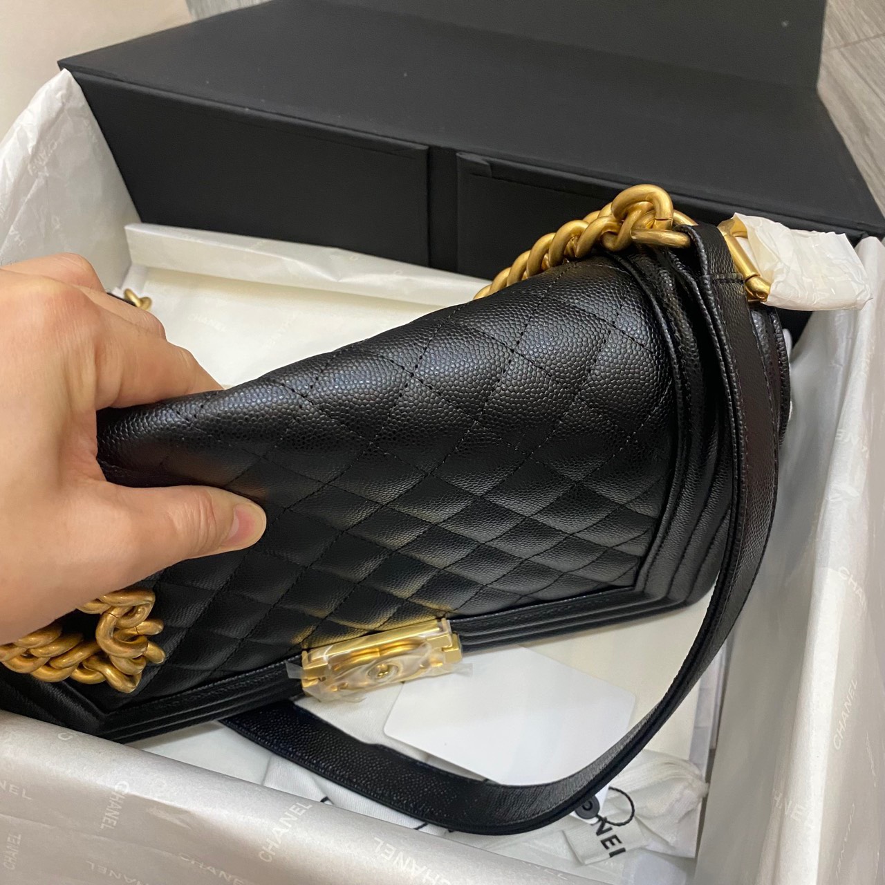 Túi Chanel Boy size 25cm siêu cấp 1:1