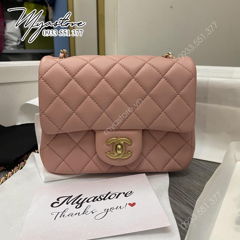 Túi Chanel 24s mini flap pink siêu cấp về trả khách