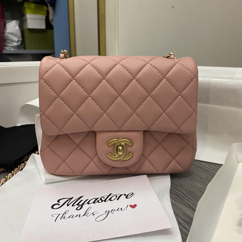 Túi Chanel 24s mini flap pink siêu cấp về trả khách