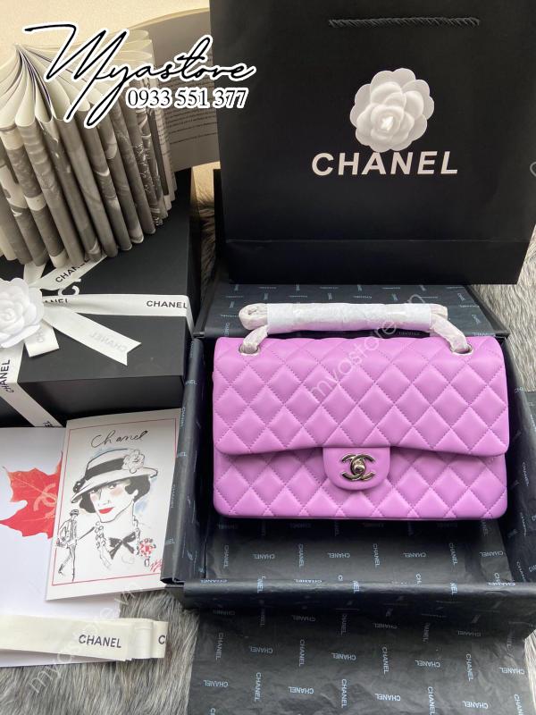 Túi Chanel Classic Cf 1112 like auth màu tím 