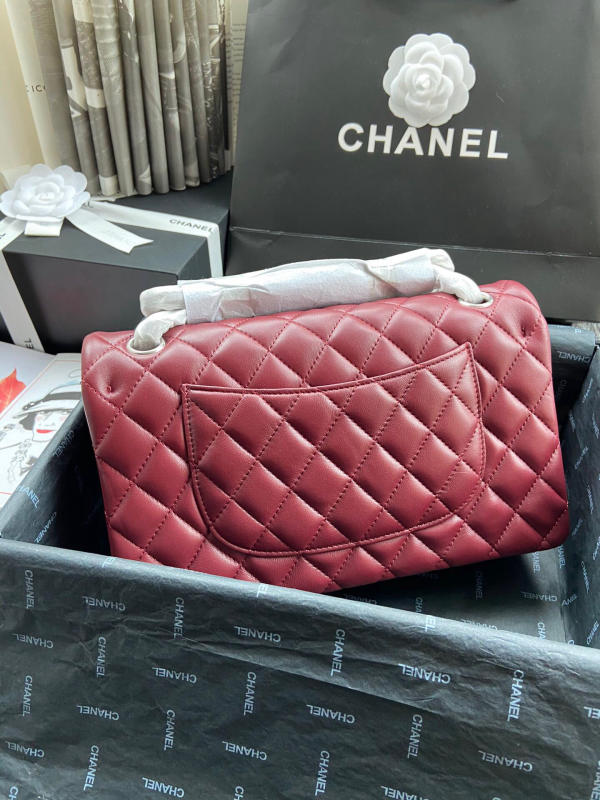 Túi Chanel Classic Cf 1112 like auth màu đỏ đô