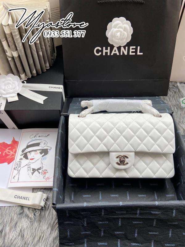 Túi Chanel Classic Cf 1112 like auth màu trắng