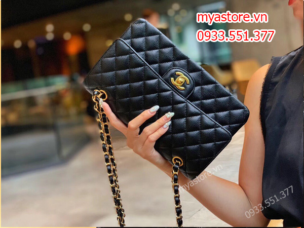 Túi Chanel classic size 25cm màu đen Siêu cấp - like auth