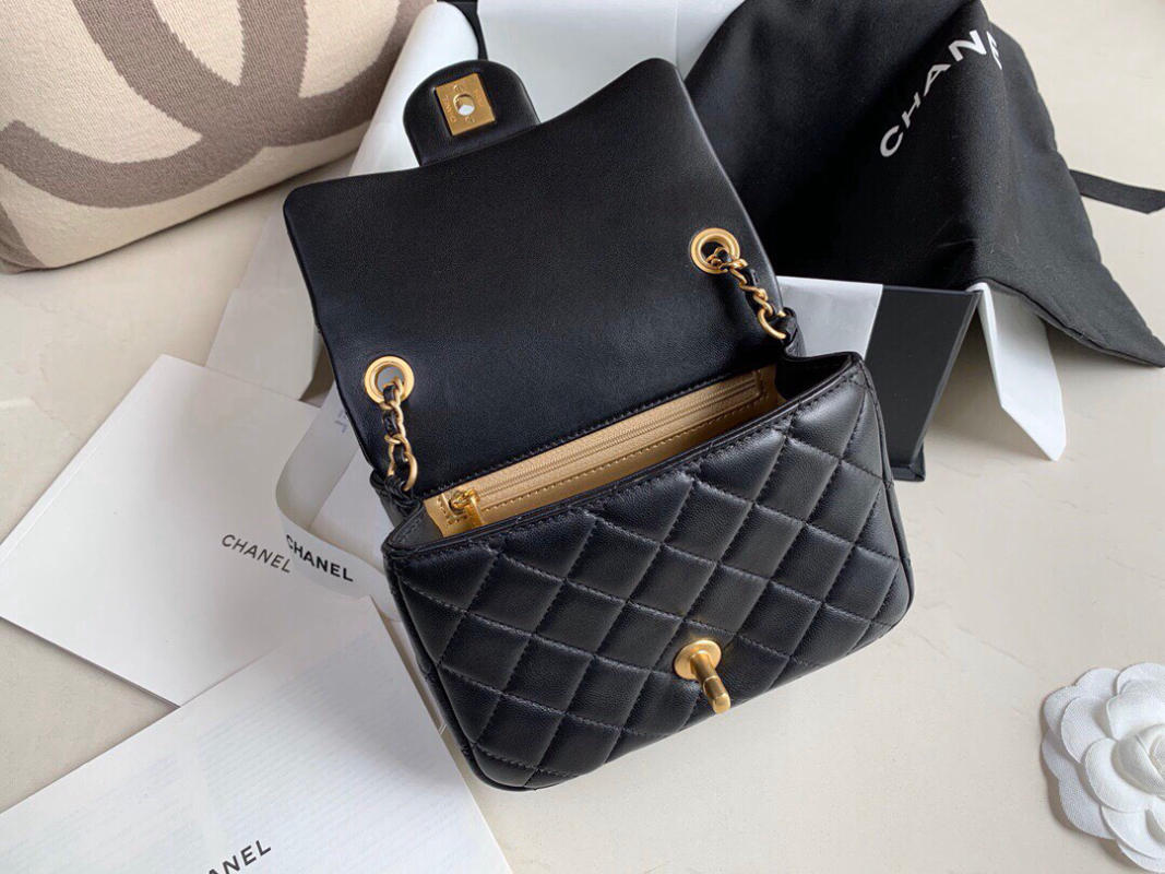 Túi Chanel mini bag Classic Flap siêu cấp màu đen