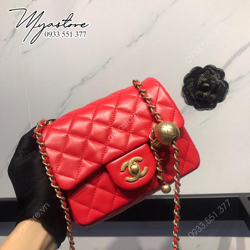 Túi Chanel mini bag Classic Flap siêu cấp màu đỏ