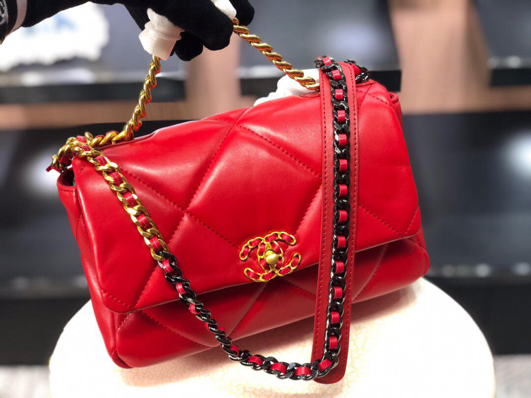 Túi Chanel Neimai Hardware Thu Đông 19Bag like auth màu đỏ