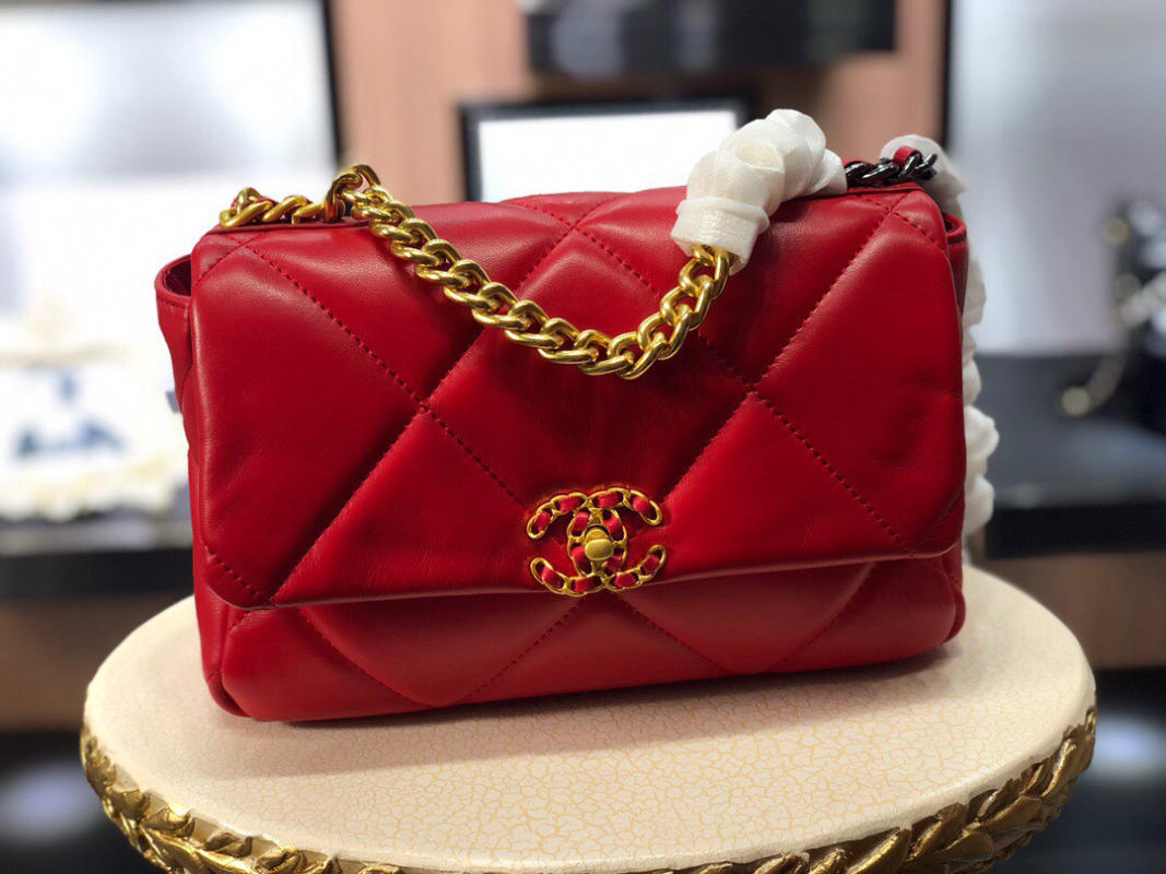 Túi Chanel Neimai Hardware Thu Đông 19Bag like auth màu đỏ