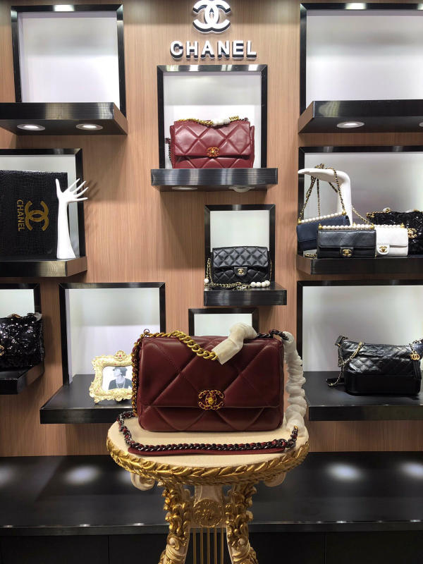 Túi Chanel Neimai Hardware Thu Đông 19Bag like auth màu đỏ đô