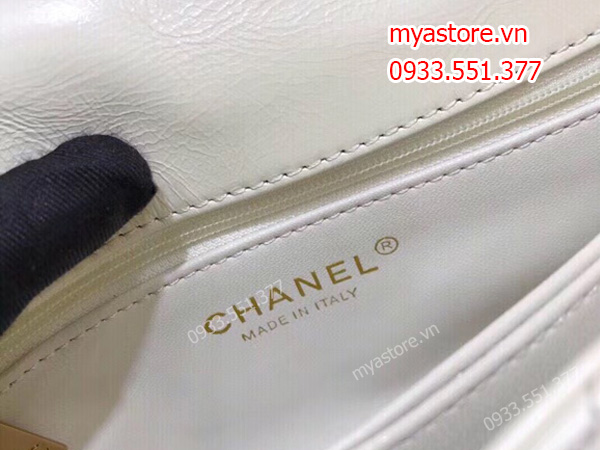 Túi chanel nữ màu trắng sữa siêu cấp size 23cm và 28cm