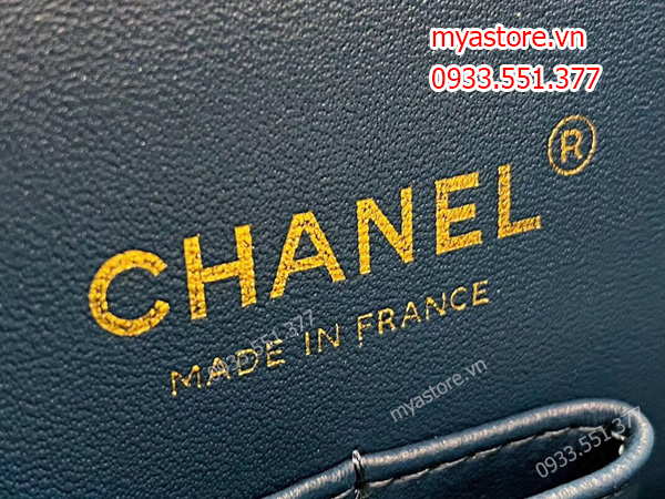 Túi Chanel nữ Siêu cấp màu xanh nhớt size 25cm