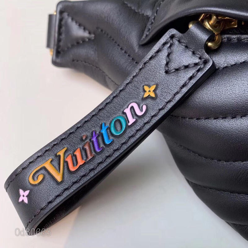 Túi đeo chéo LV LU NEW WAVE BUMBAG đen siêu cấp 1:1