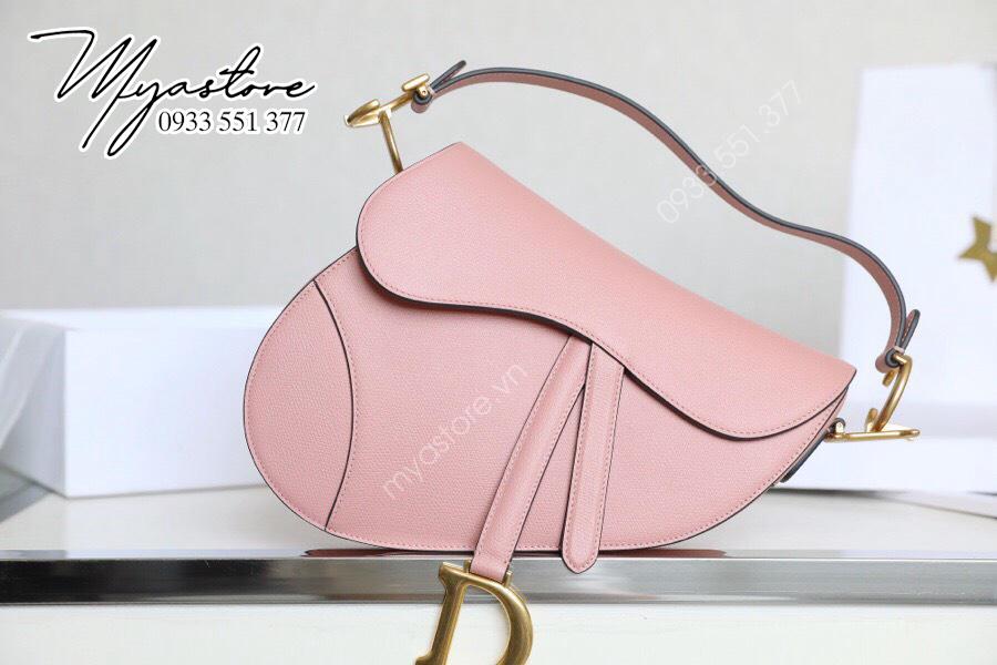 Túi Dior nữ 𝙎𝙖𝙙𝙙𝙡𝙚 yên ngựa like auth màu hồng phấn