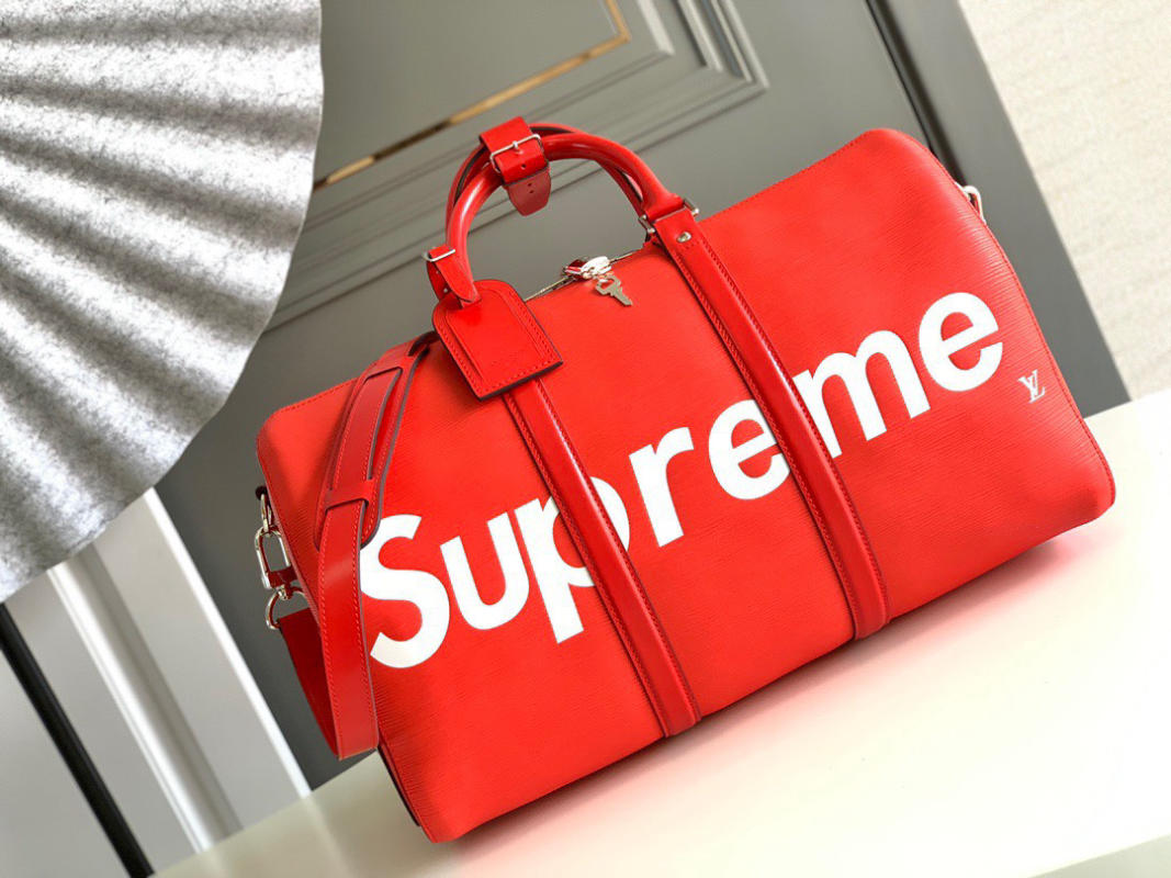 Túi du lịch Louis Vuitton Supreme Keepall siêu cấp 1:1