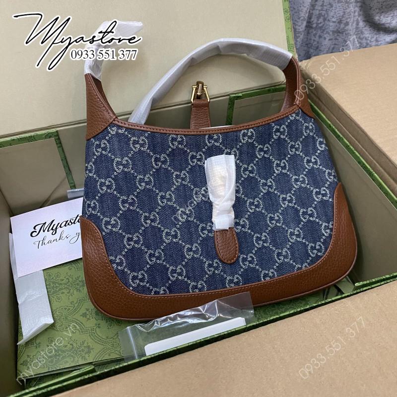 Túi Gucci Jackie 1961 Small Shoulder Dark Blue And Brown siêu cấp về trả khách