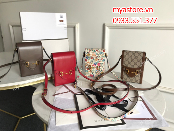 Túi Gucci nam nữ nhỏ gọn màu nâu