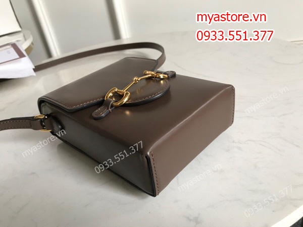 Túi Gucci nam nữ nhỏ gọn màu nâu