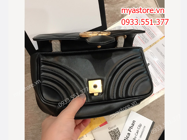 Túi Gucci nữ màu đen size 22cm trả khách 