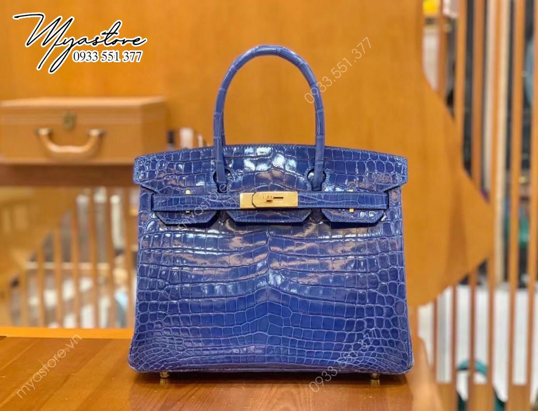 Túi Hermes Birkin da cá sấu like auth các màu