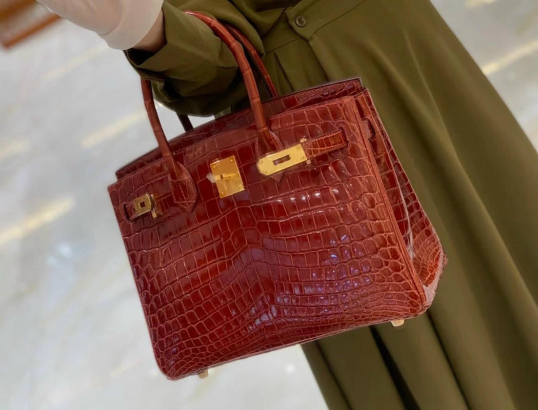 Túi Hermes Birkin da cá sấu like auth các màu