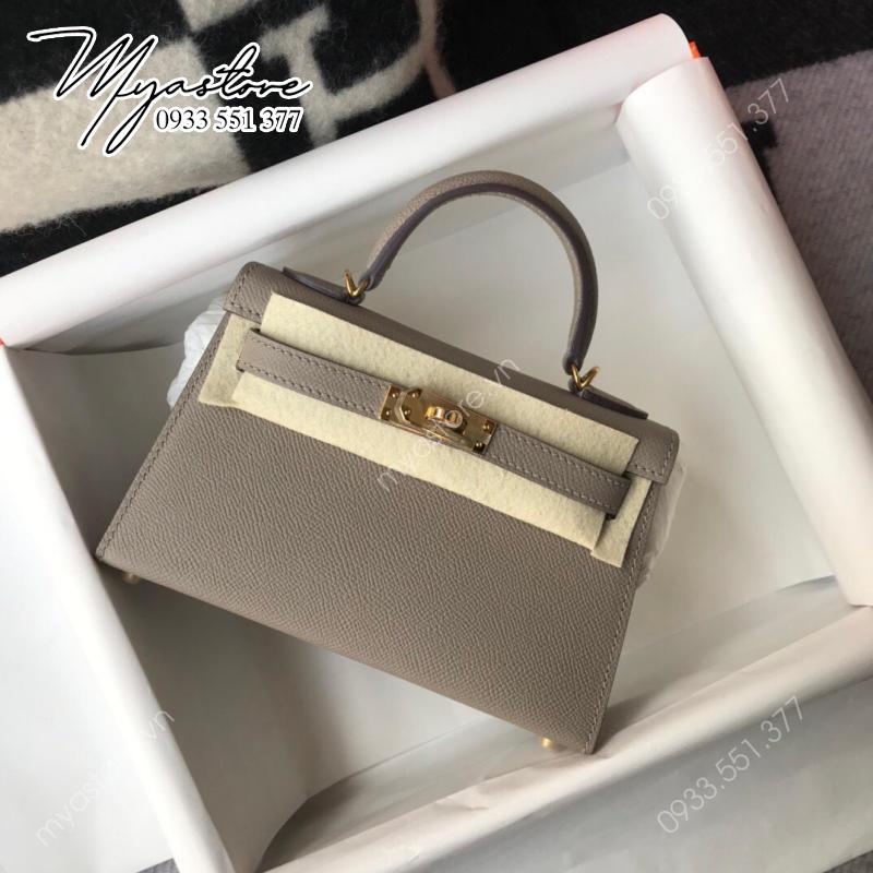 Túi Hermes kelly mini da bò 