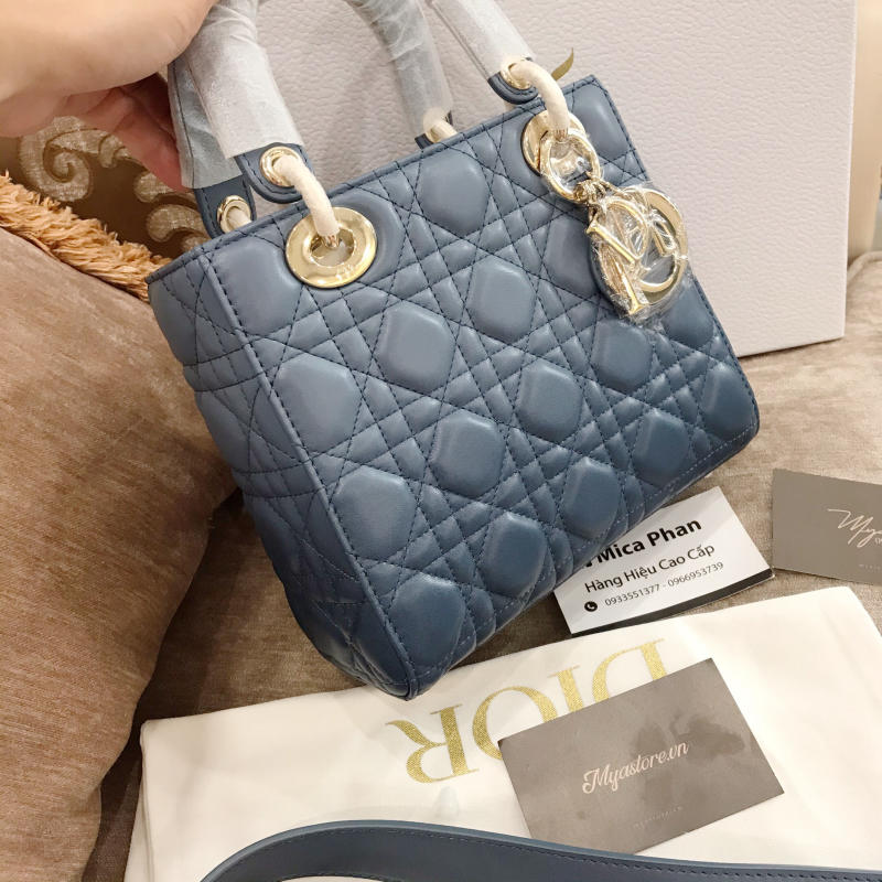  Túi Lady Dior My ABCDior màu xanh lam siêu cấp trả khách