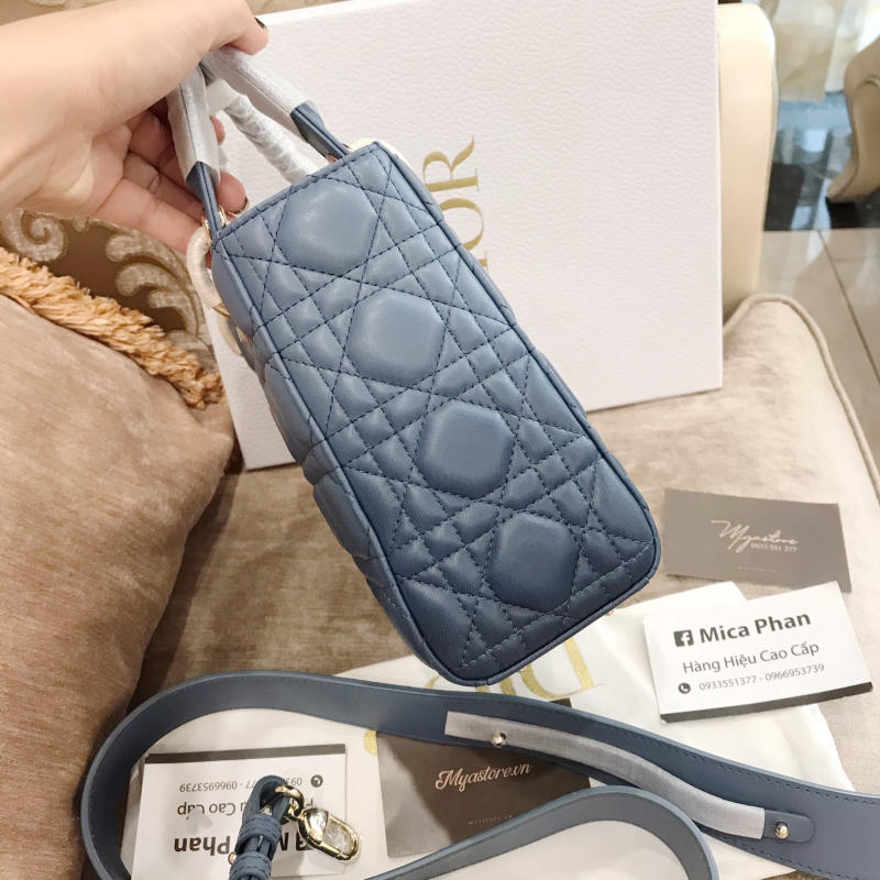  Túi Lady Dior My ABCDior màu xanh lam siêu cấp trả khách