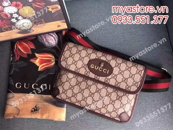 Túi nam nữ Gucci Supreme đeo chéo siêu cấp