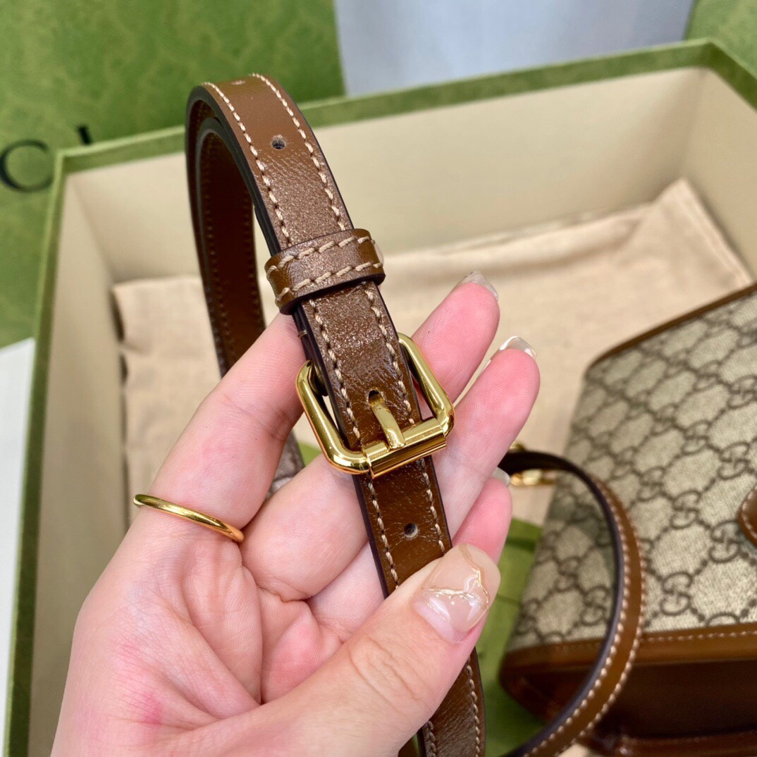 Túi nam nữ Gucci 𝐆𝐆 𝐑𝐞𝐭𝐫𝐨 messenger nhỏ gọn