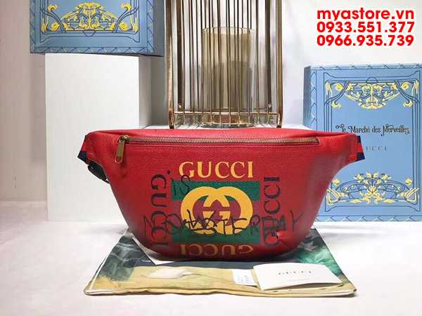 Túi xách bao tử đeo chéo nam nữ Gucci siêu cấp