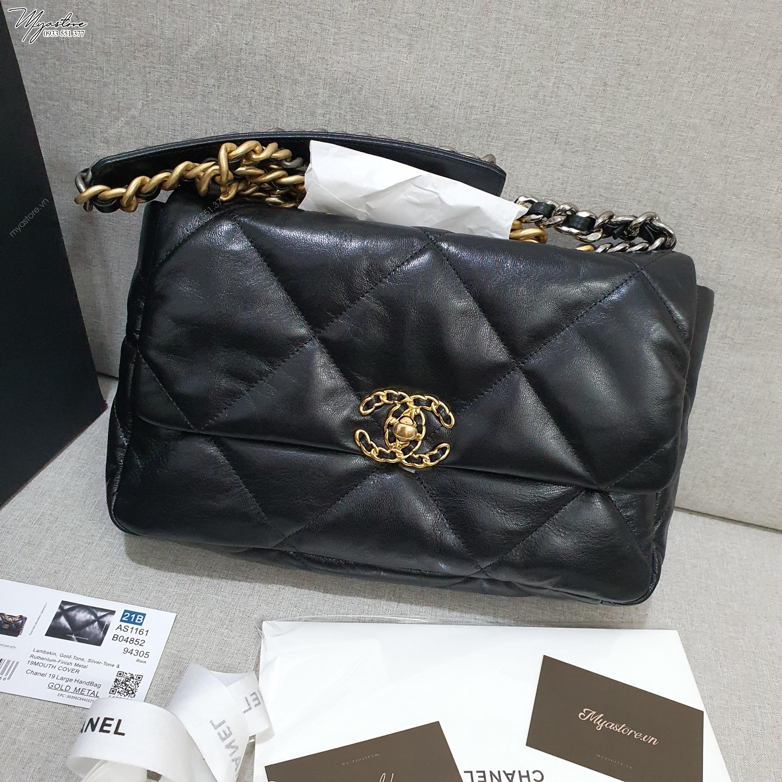 Túi xách CHANEL 19 Handbag size 30cm like auth màu đen trả khách