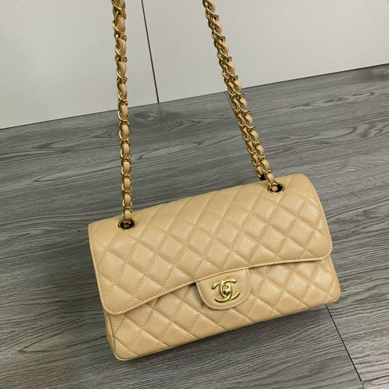 Túi xách Chanel beige medium siêu cấp về trả khách