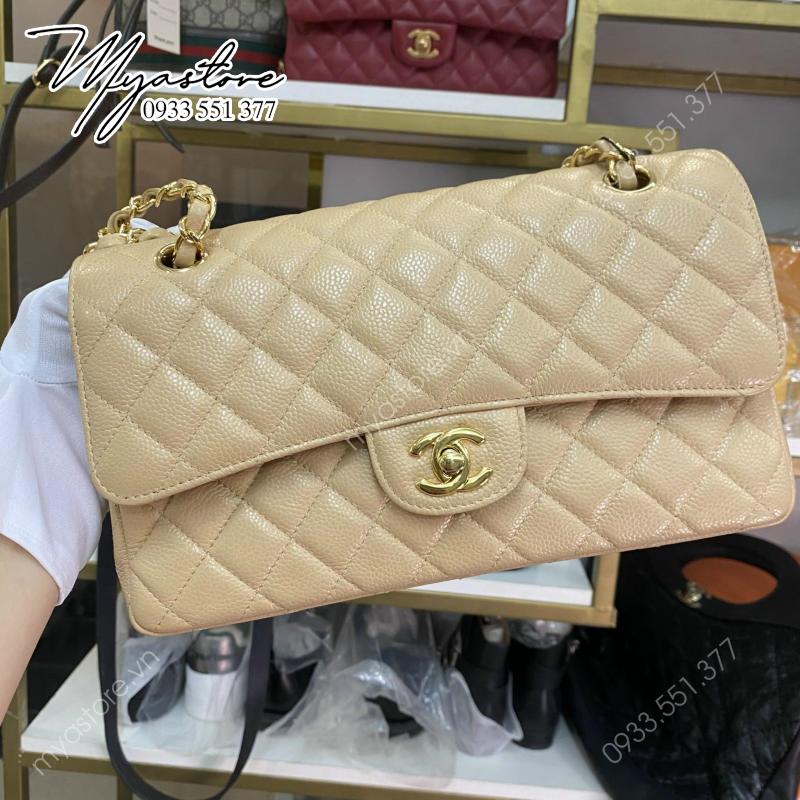 Túi xách Chanel beige medium siêu cấp về trả khách