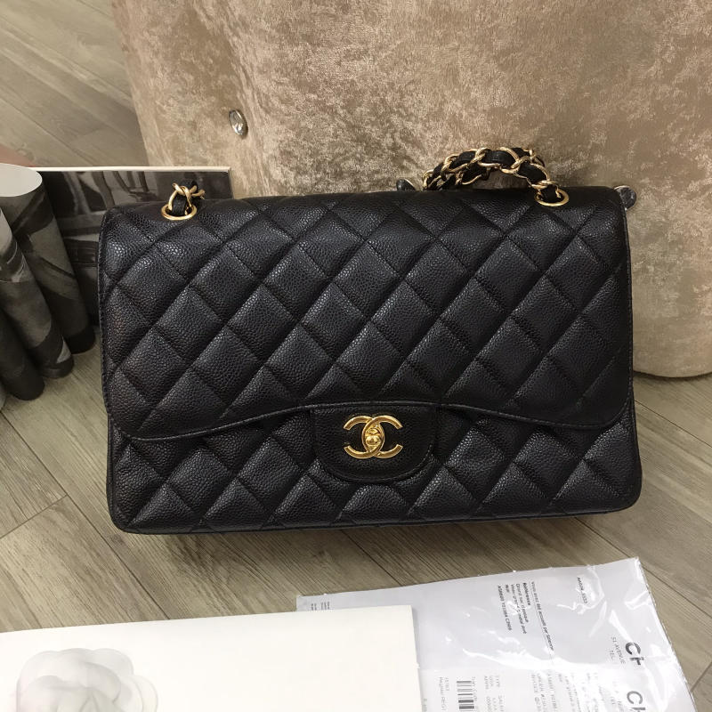 Túi xách Chanel Classic like auth size 30 màu đen