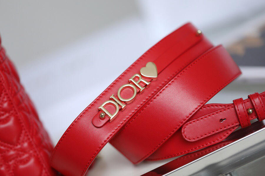 Túi Xách Dior Lady like auth màu đỏ