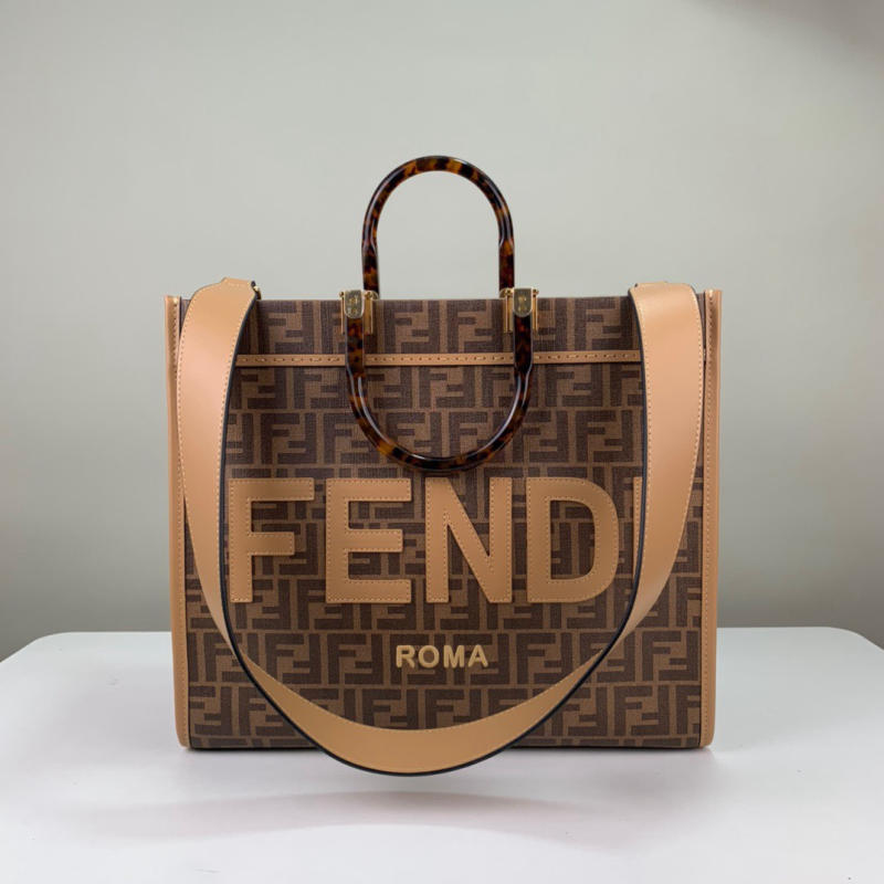 Túi xách Fendi SUNSHINE nâu siêu cấp 1:1