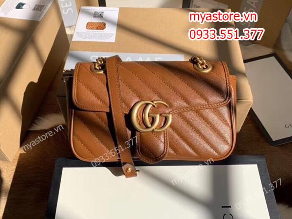 Túi xách Gucci 𝗺𝗮𝗿𝗺𝗼𝗻𝘁 size 22cm