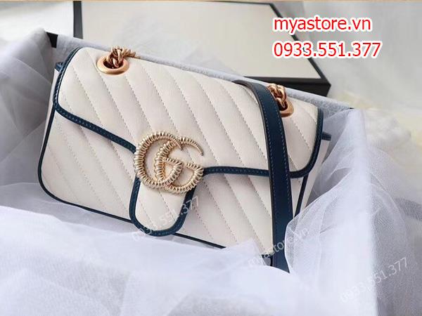 Túi xách Gucci 𝗺𝗮𝗿𝗺𝗼𝗻𝘁 size 22cm