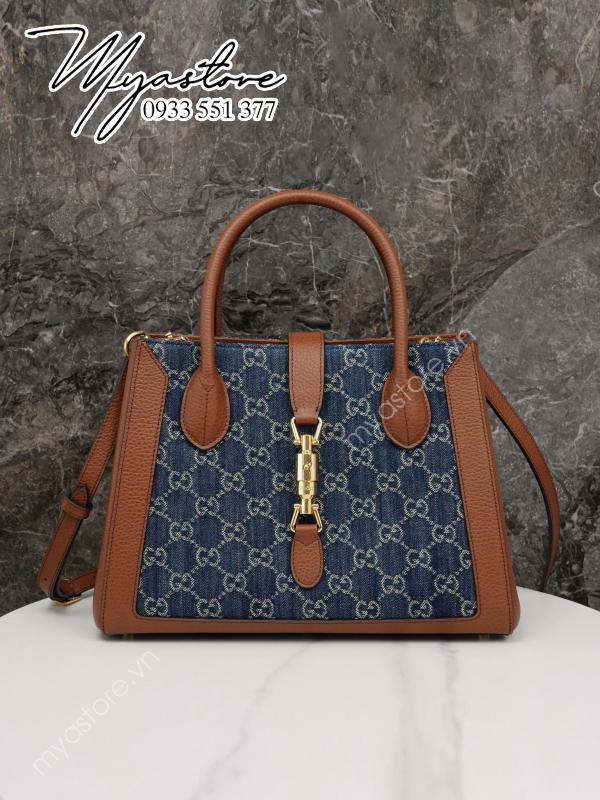 Túi xách Gucci Tote 𝐉𝐚𝐜𝐤𝐢𝐞 𝟏𝟗𝟔𝟏 Black cổ điển siêu cấp 1:1