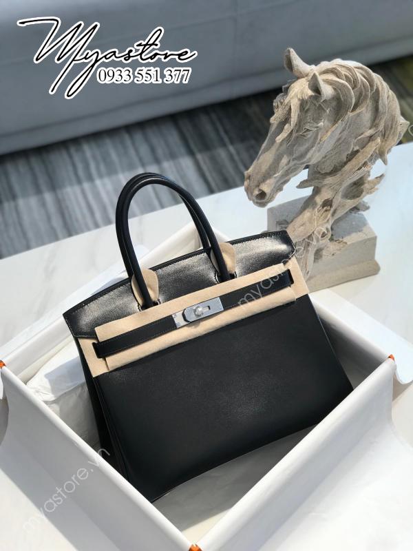 Túi xách Hermes Birkin Box Calf 30cm siêu cấp 1:1