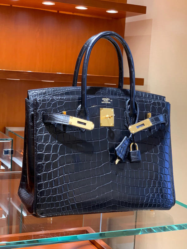 Túi xách Hermes Birkin da cá sấu nguyên bản Handmade likeauth