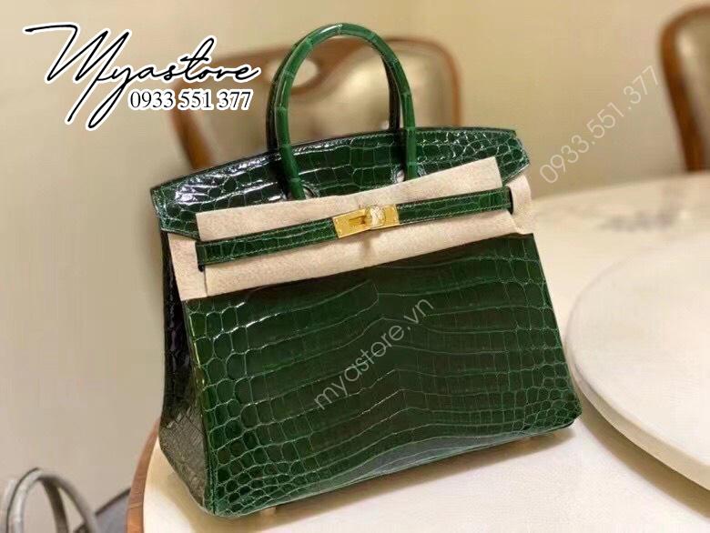 Túi xách Hermes Birkin da cá sấu nguyên bản Handmade likeauth bảo hành 2 năm