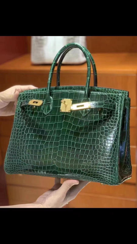 Túi xách Hermes Birkin da cá sấu nguyên bản Handmade likeauth bảo hành 2 năm