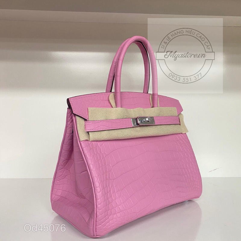 Túi xách Hermes Birkin da cá sấu nguyên bản Handmade likeauth bảo hành 2 năm