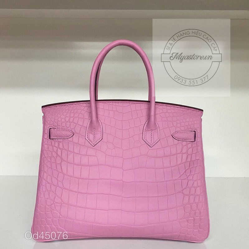 Túi xách Hermes Birkin da cá sấu nguyên bản Handmade likeauth bảo hành 2 năm