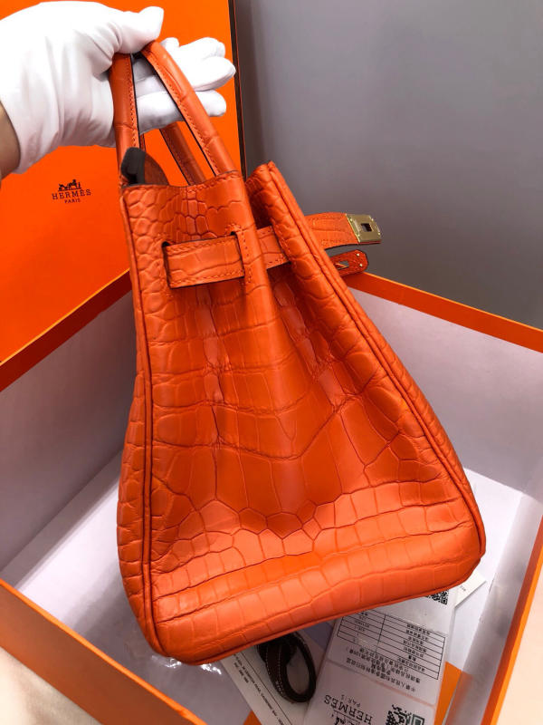 Túi xách Hermes Birkin da cá sấu nguyên bản Handmade likeauth bảo hành 2 năm