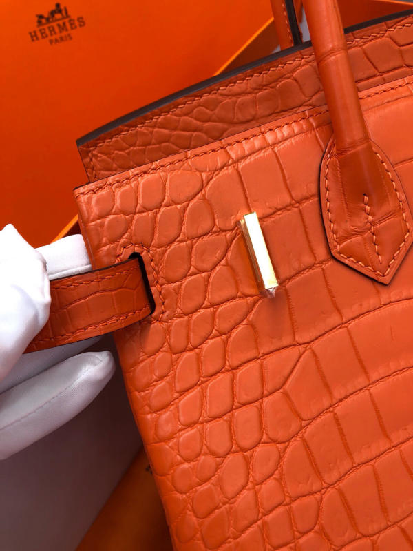 Túi xách Hermes Birkin da cá sấu nguyên bản Handmade likeauth bảo hành 2 năm