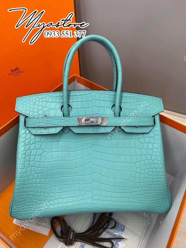 Túi xách Hermes Birkin da cá sấu nguyên bản Handmade likeauth bảo hành 2 năm