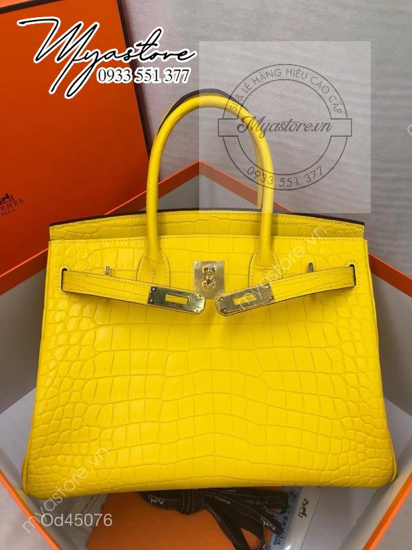 Túi xách Hermes Birkin da cá sấu nguyên bản Handmade likeauth bảo hành 2 năm