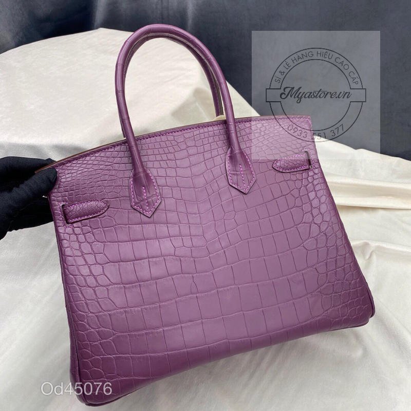 Túi xách Hermes Birkin da cá sấu nguyên bản Handmade likeauth bảo hành 2 năm